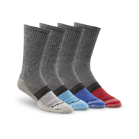 Copper Sole Men's 5 Pack Extreme Atheletic Crew Socks