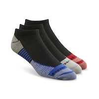 Copper Sole Men's 3 Pack Extreme Atheletic Low Cut Socks