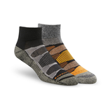 Copper Sole Men's 2 Pack All Season Hiking Moisture Guard Technology Ankle Socks Front_Three_Fourths_Angled_Right