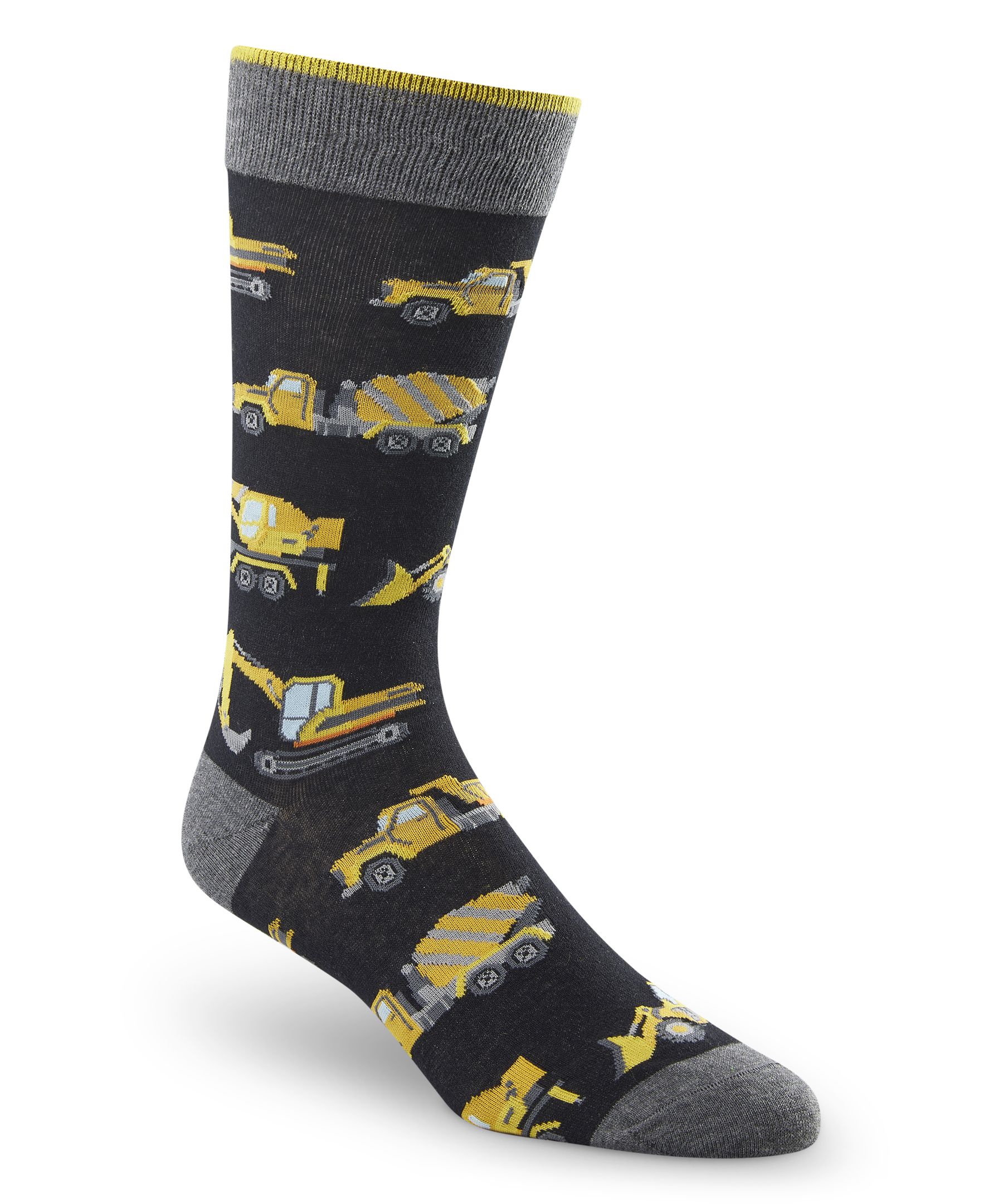 Devner Hayes Men's FRESHTECH® Work Pattern Casual Crew Socks Marks