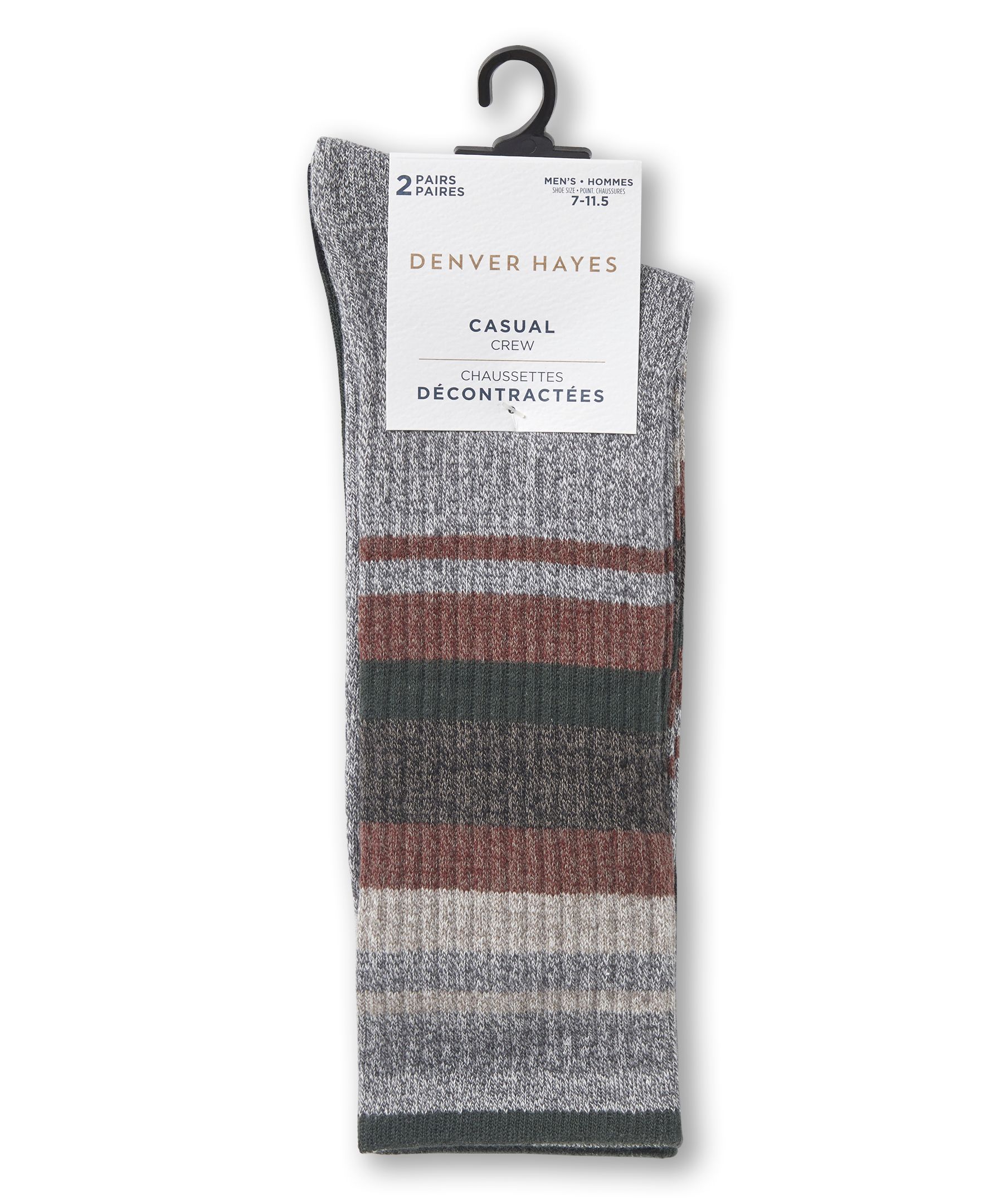 Chaussettes avec FreshTech pour hommes, Weekender, Denver Hayes, 2&nbsp;paires