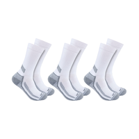 Carhartt Men's Force Midweight Crew Work Socks - 3-Pack