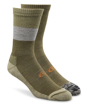 Mi-chaussettes en laine mérinos pour hommes, Copper Sole, paquet de 2 paires