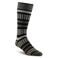 Denver Hayes Men's Geometric Pattern Novelty Crew Socks