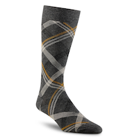 Denver Hayes Men's Geometric Pattern Novelty Crew Socks