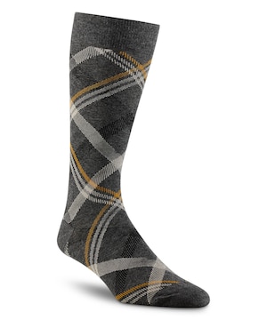 Denver Hayes Men's Geometric Pattern Novelty Crew Socks