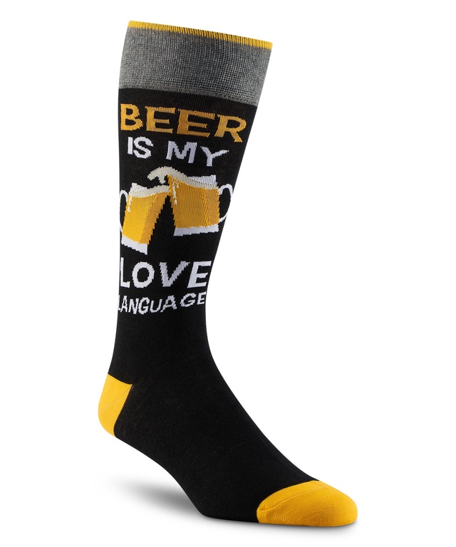 Mi-chaussettes fantaisistes à motifs de bière pour hommes, Denver Hayes