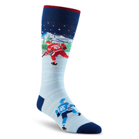 Denver Hayes Men's Rather Be Novelty Crew Socks Front_Three_Fourths_Angled_Right
