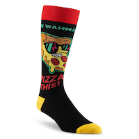 Denver Hayes Men's Food Pattern Novelty Crew Socks