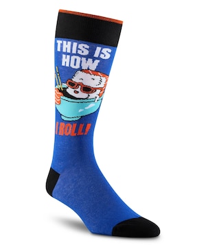 Denver Hayes Men's Food Pattern Novelty Crew Socks