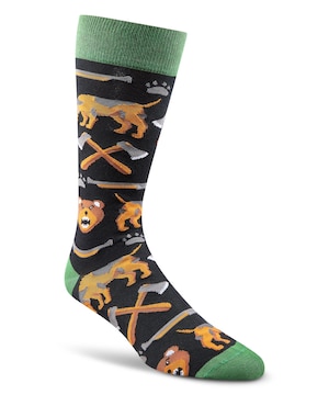Denver Hayes Men's Sports Pattern Novelty Crew Socks
