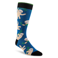 Mi-chaussettes fantaisistes à motifs d'animaux pour hommes, Denver Hayes Front_Three_Fourths_Angled_Right