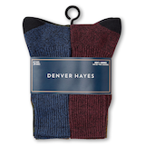 Denver Hayes Men's Casual Crew Socks, 5 Pack Front_Flat