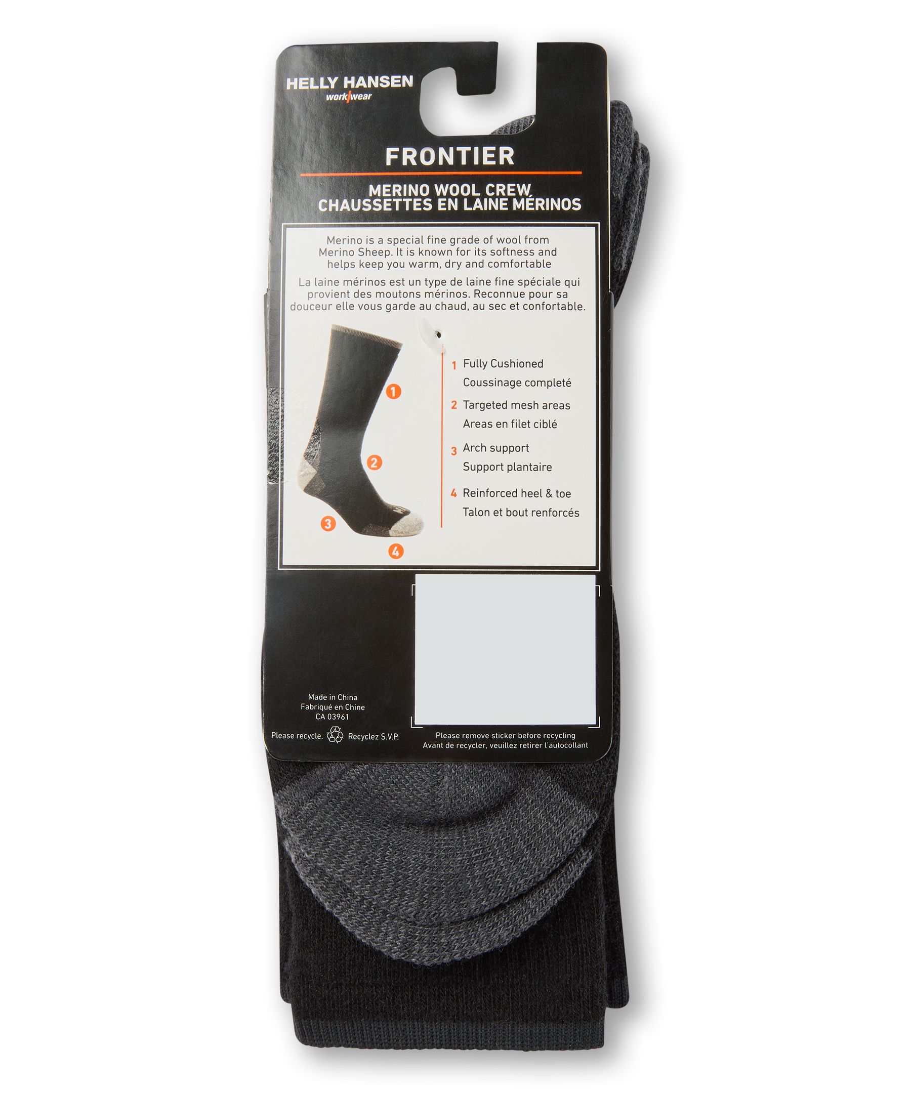 Helly Hansen Workwear 2PK Merino Wool Work Socks