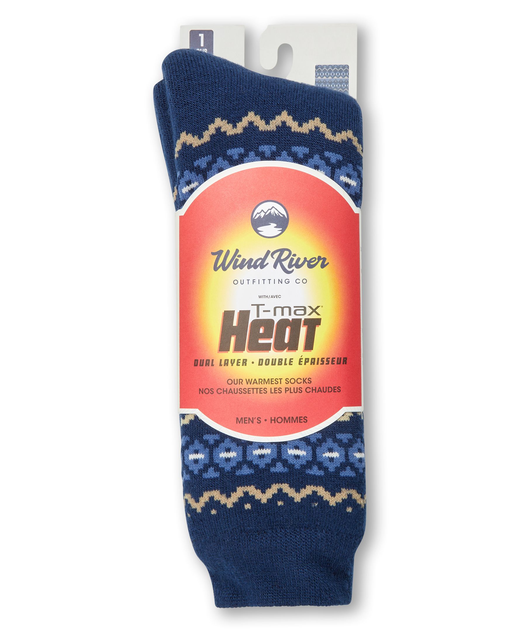 WindRiver Men's T-MAX HEAT® Dual Layer Heat Thermal Boot Socks