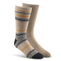 WindRiver Men's Lightweight Heat Thermal Boot Socks, 2 Pack