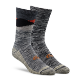 Copper Sole Men's Merino Wool Crew Socks, 2 Pack Front_Three_Fourths_Angled_Right