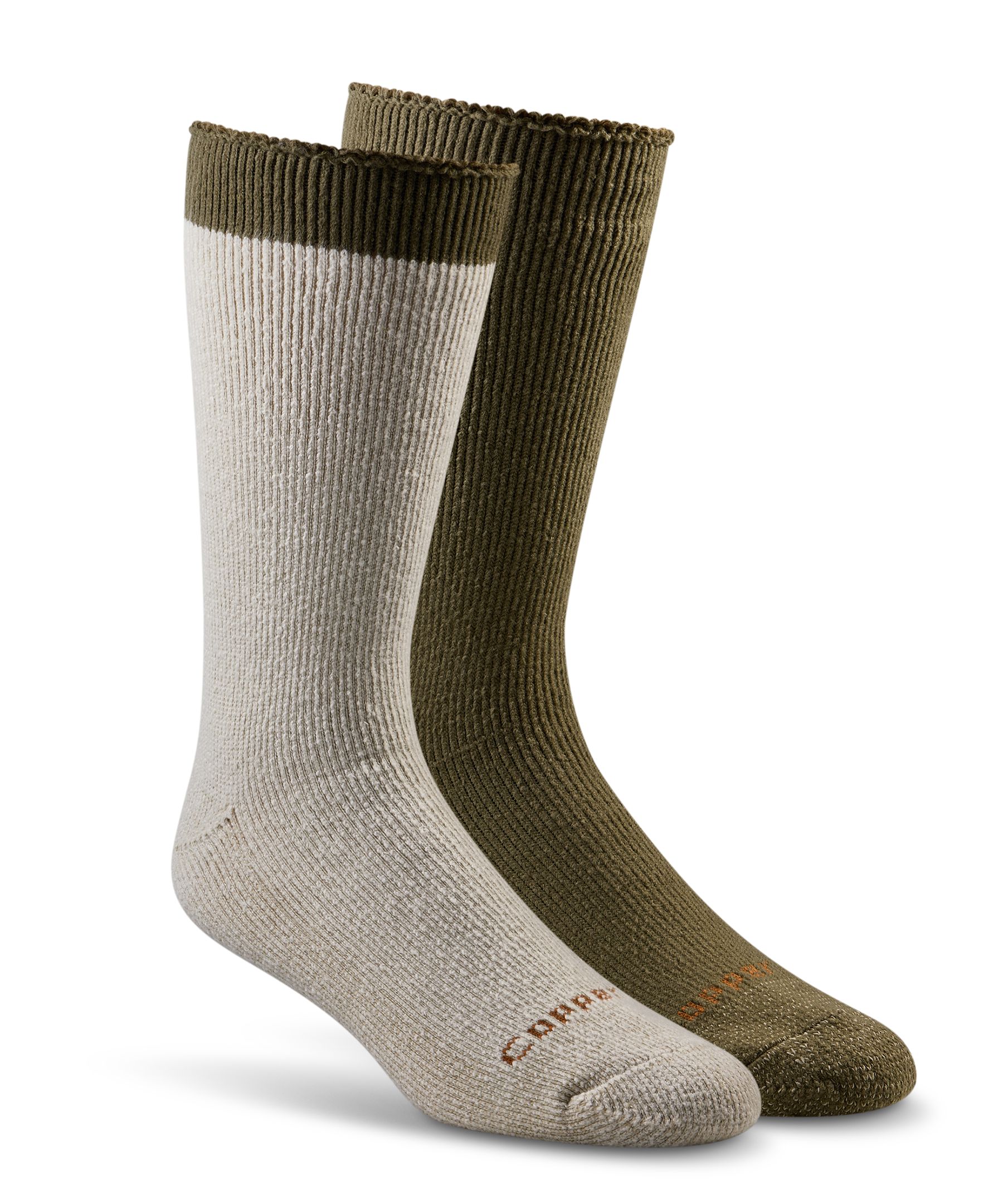 Mi-chaussettes isothermes T-MAX HEATMD pour hommes, Copper Sole, paquet de 2