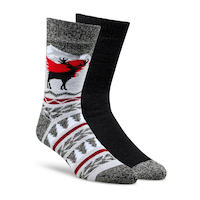 Columbia Men's Brushed Thermal Socks, 2 Pack
