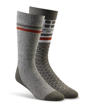 Chaussettes isothermes brossées pour hommes, Columbia, paquet de 2 paires