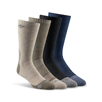 Columbia Men's Wool Blend Boot Socks, 4 Pack