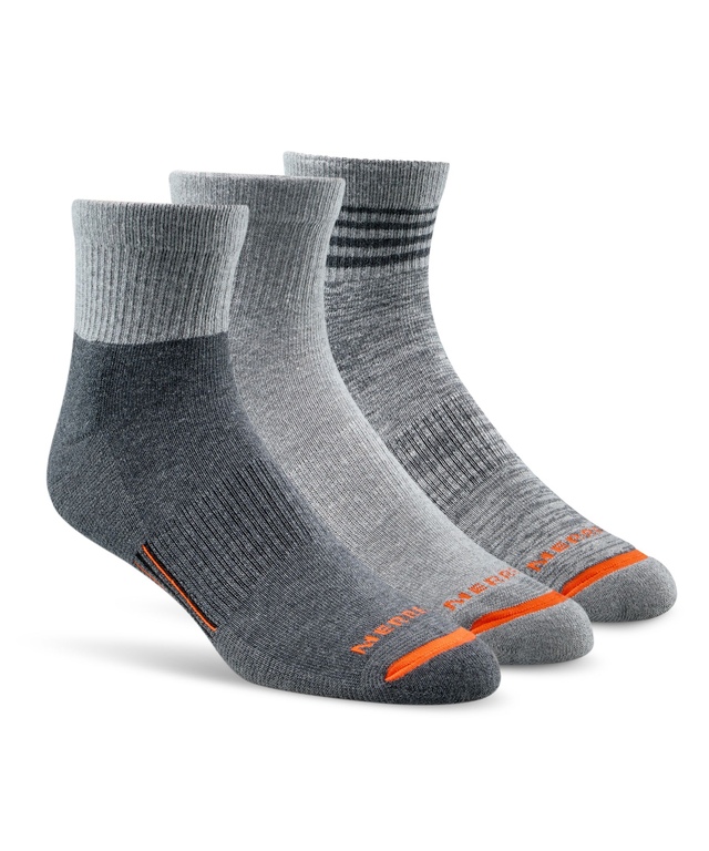 Mi-chaussettes de travail en laine pour hommes, Merrell, paquet de 3
