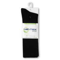 Welmax Men's Bioceramic™ Non-Binding Casual Socks, 2 Pack Front_Flat