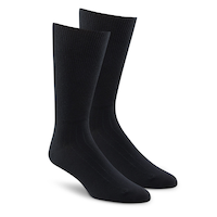 Chaussettes décontractées sans compression avec BioceramicMC pour hommes, Wel-max, paquet de 2 Front_Angled_Right