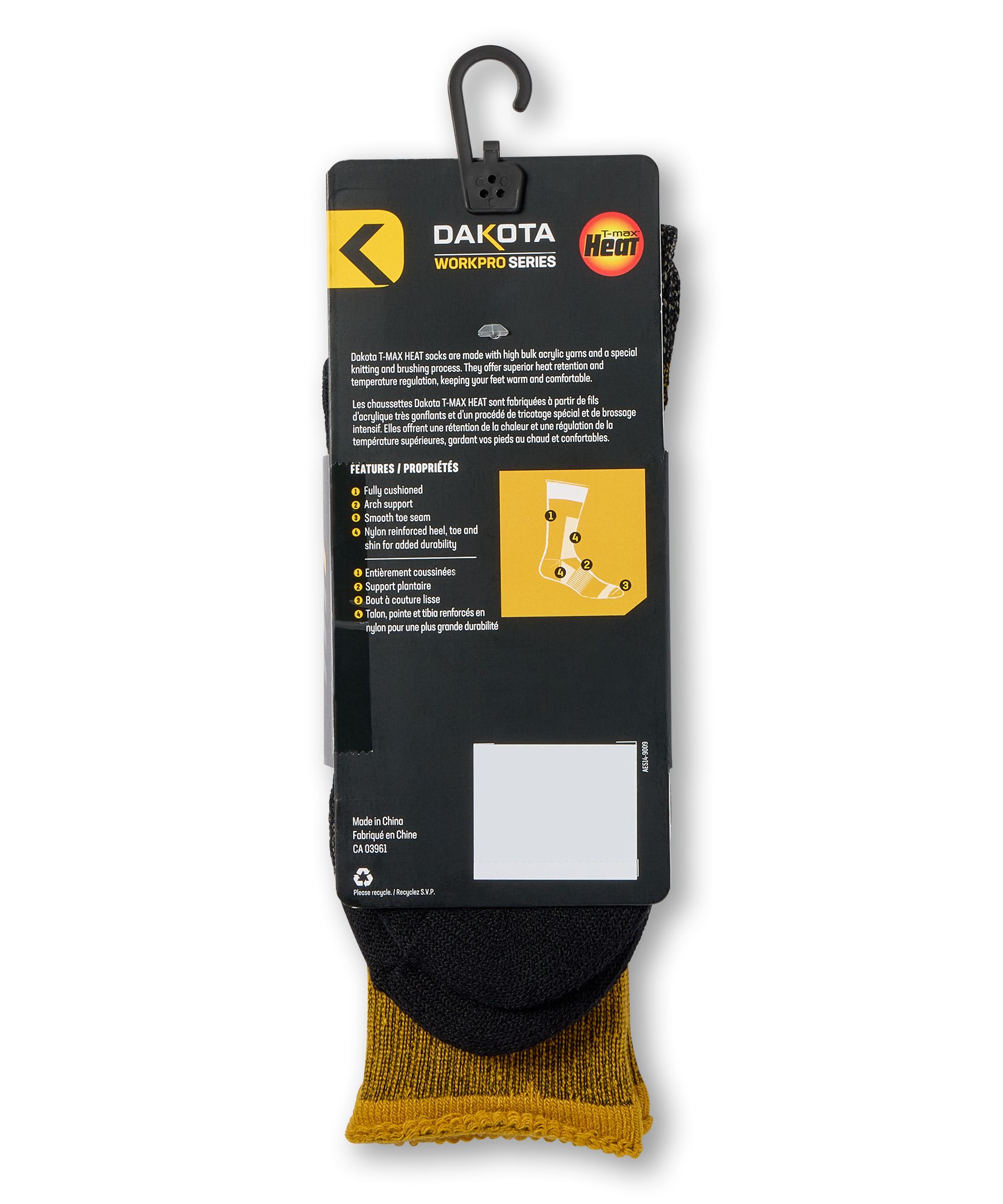 Chaussettes isothermes pour bottes T-MAX HEATMD, Dakota Workpro Series