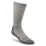 WindRiver Men's Midweight Merino Blend Crew Socks Front_Three_Fourths_Angled_Right