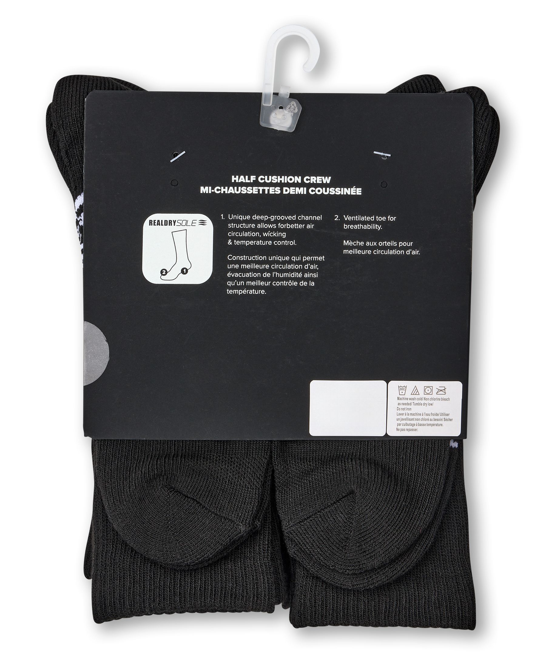 Mi-chaussettes de sport pour hommes, Converse, paquet de 3&nbsp;paires