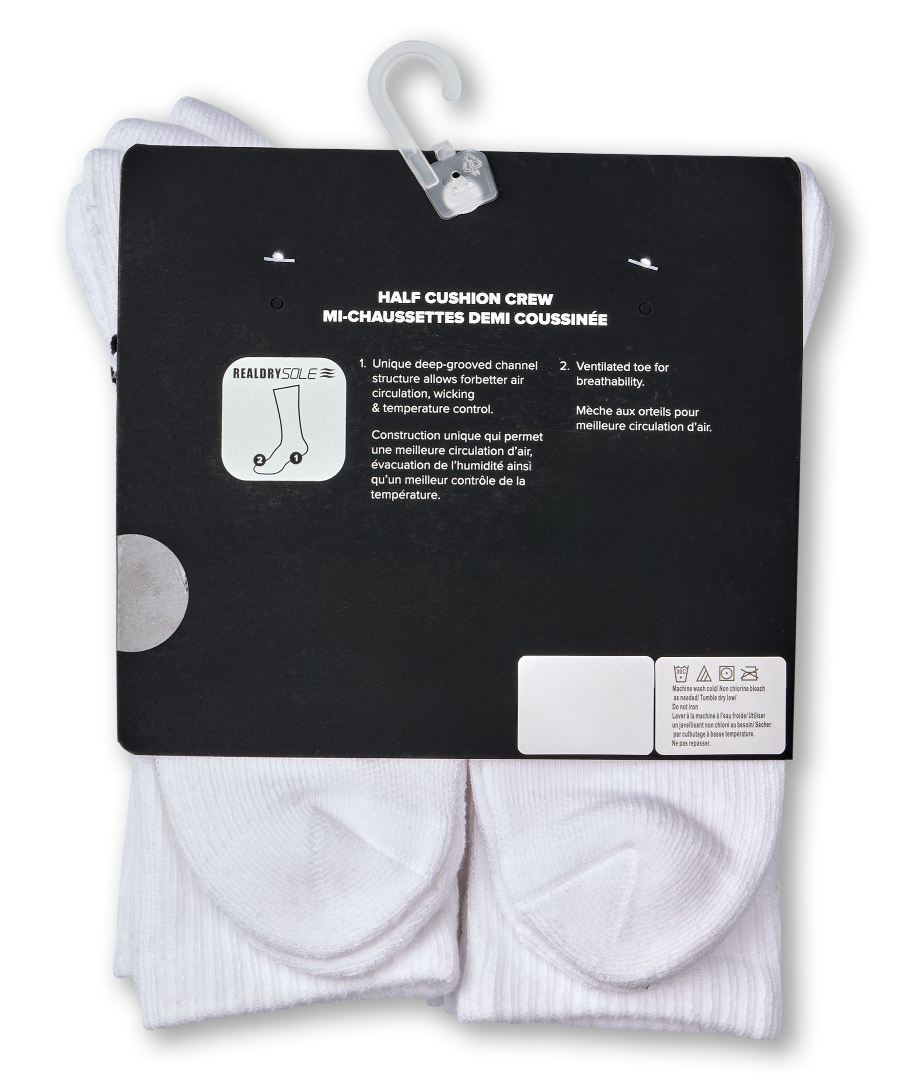 Mi-chaussettes de sport pour hommes, Converse, paquet de 3&nbsp;paires