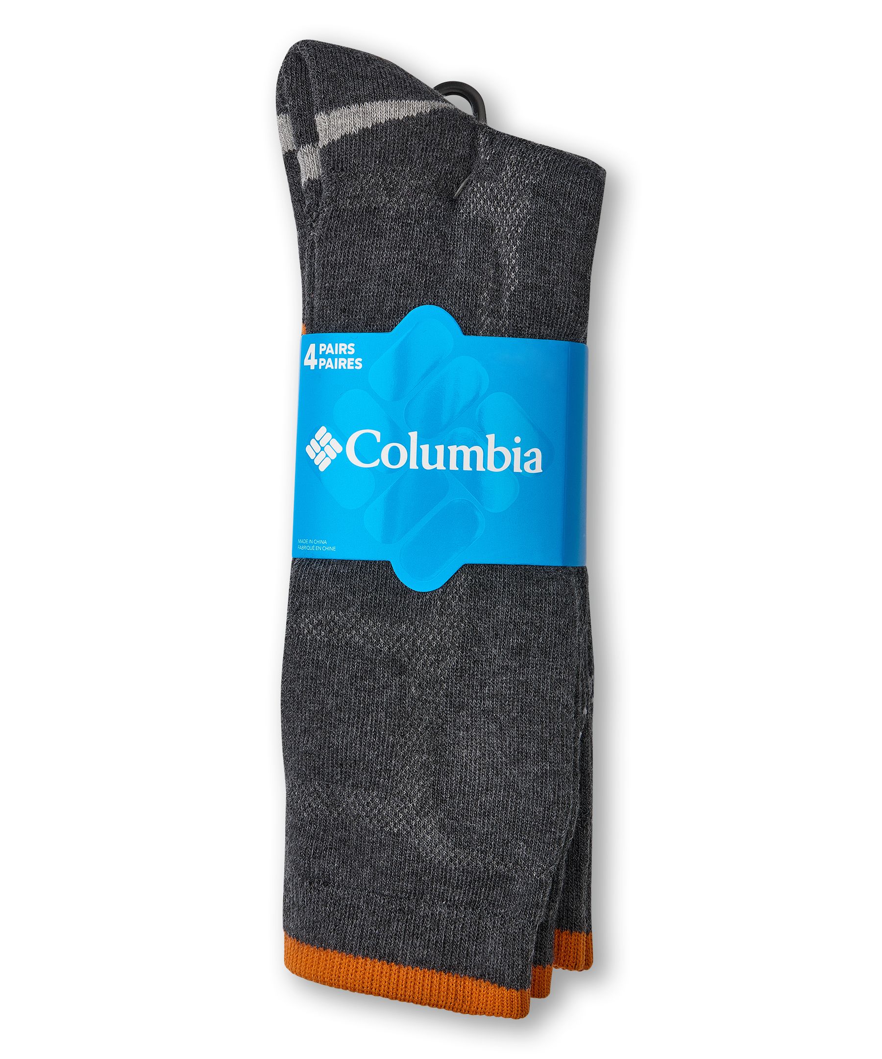 Columbia Men's Poly Mesh Crew Socks, 4 Pack