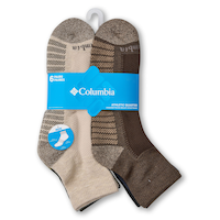 Columbia Men's Quarter Crew Sport Socks, 6 Pack Front_Flat