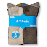 Columbia Men's Sport Crew Socks, 6 Pack Front_Flat