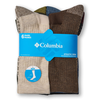 Columbia Men's Sport Crew Socks, 6 Pack Front_Flat