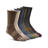 Mi-chaussettes de sport pour hommes, Columbia, paquet de 6 paires Front_Angled_Right
