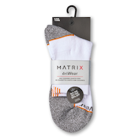 Matrix Men's BOGO driWear™ Quarter Cut Sport Socks Front_Flat