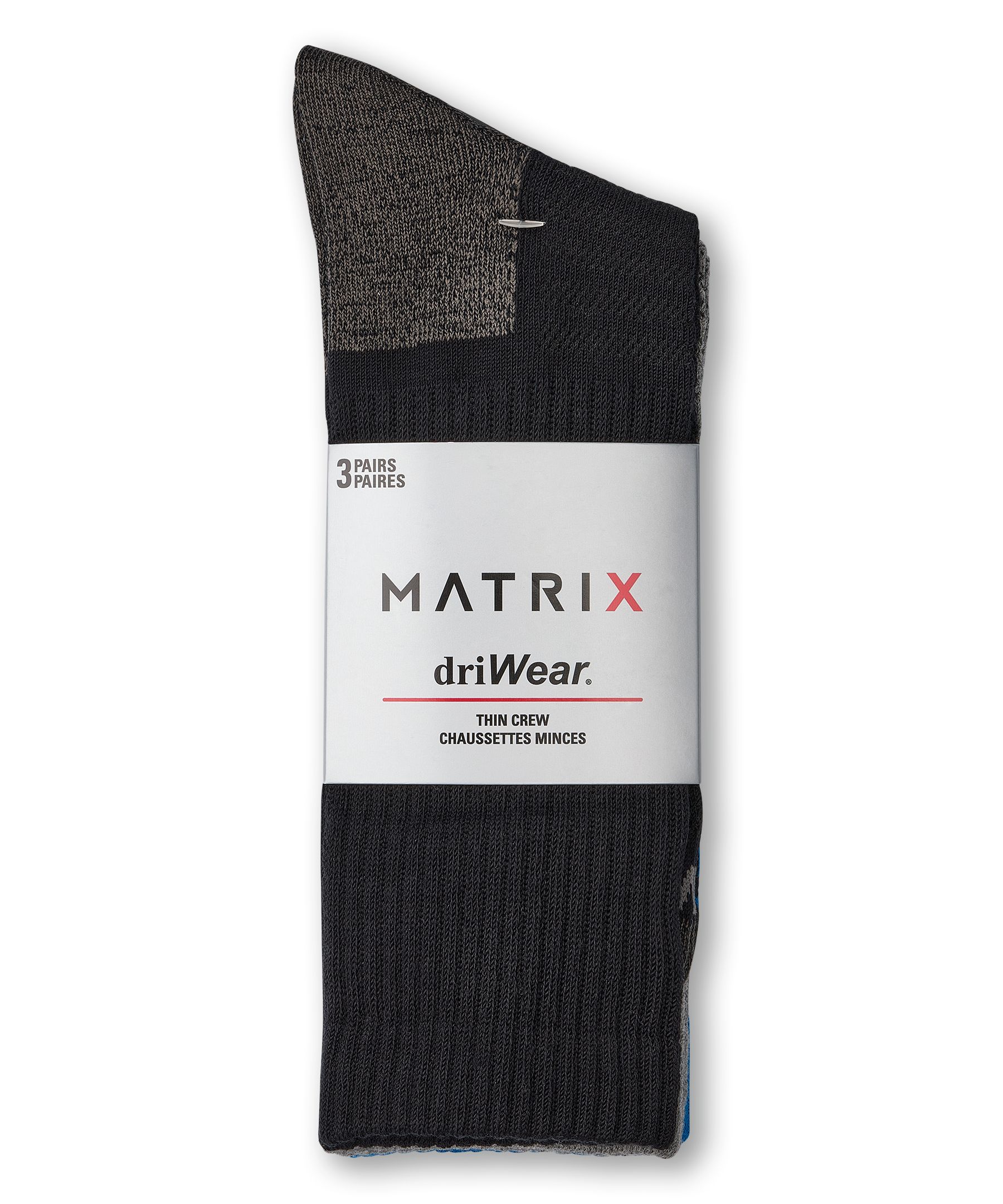 Matrix Men's driWear™ Tech Sport Crew Socks, 3 Pack