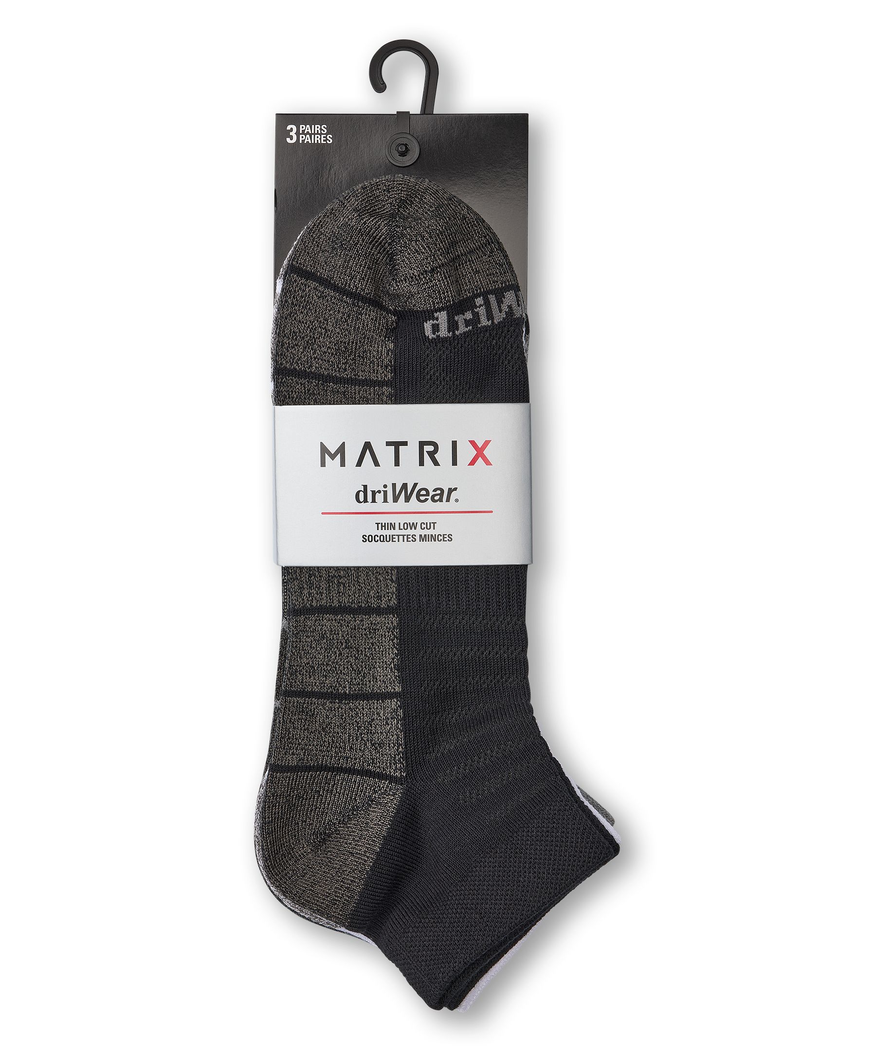 Matrix Men's driWear™ Tech Low Cut Sport Socks, 3 Pack