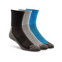 Matrix Men's driWear™ Tech Quarter Cut Sport Socks, 3 Pack
