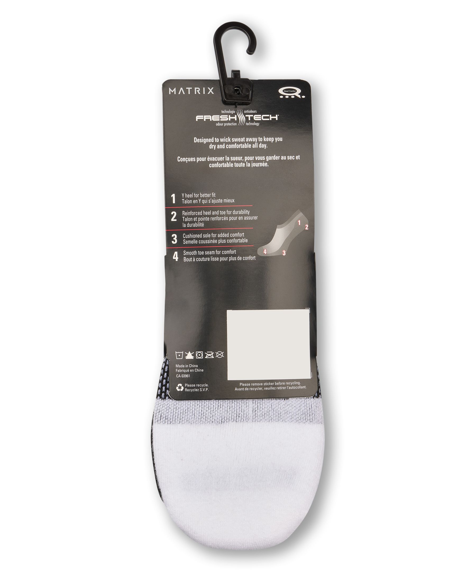 Matrix Men's 3 Pk BOGO Sneaker Cut Socks