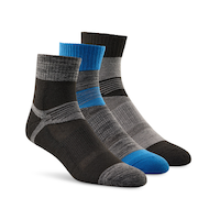 Matrix Men's 3 Pk, BOGO Quarter Cut Sport Socks Front_Angled_Right