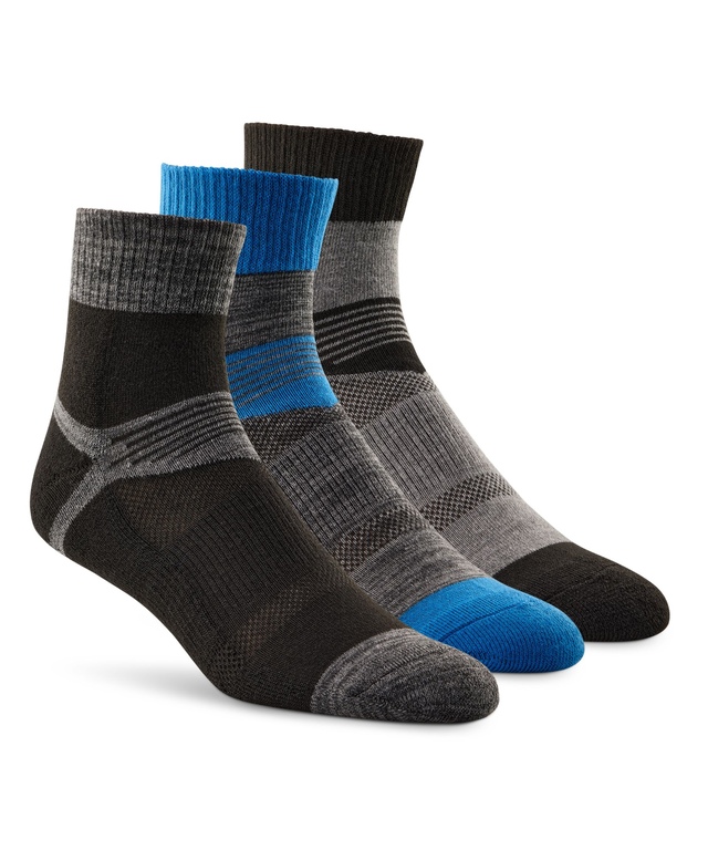 Chaussettes sport un quart pour hommes, Matrix, paquet de 3 paires - Achetez-en un paquet et obtenez-en un autre