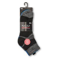 Matrix Men's 3 Pk, BOGO Quarter Cut Sport Socks Front_Flat