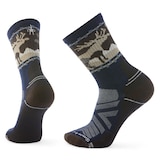Smartwool Men's Hike Light Cushion Mountain Moose Crew Socks Composite_or_Mixed
