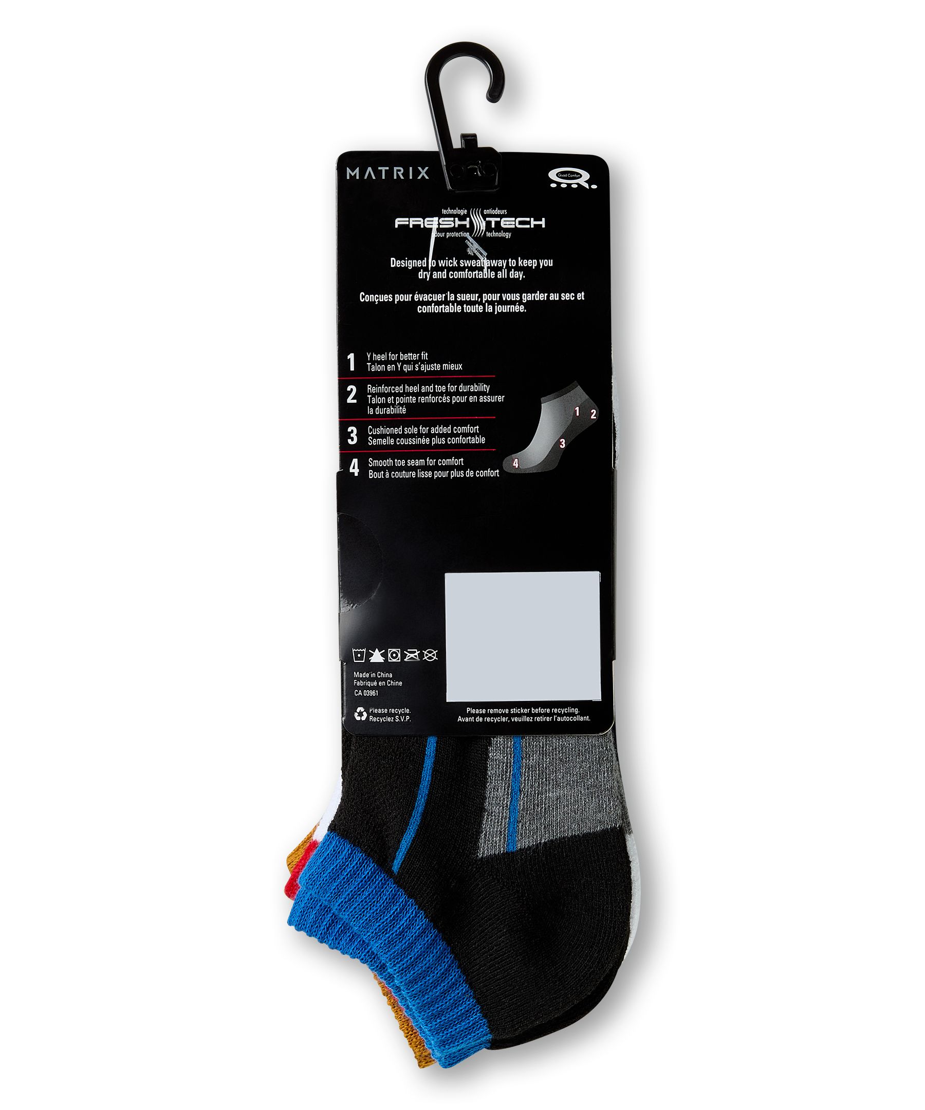 Matrix Men's 3 Pk BOGO Low Cut Sport Socks