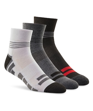 Chaussettes sport un quart pour hommes, Matrix, paquet de 3&nbsp;paires - Achetez-en un paquet et obtenez-en un autre