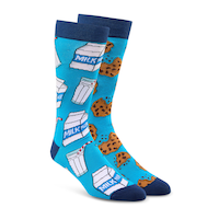 Mi-chaussettes décontractées à motif fantaisie dépareillé avec FreshTech pour hommes, Denver Hayes Front_Angled_Right