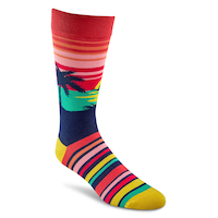 Denver Hayes Men's Novelty Tropical Pattern Socks